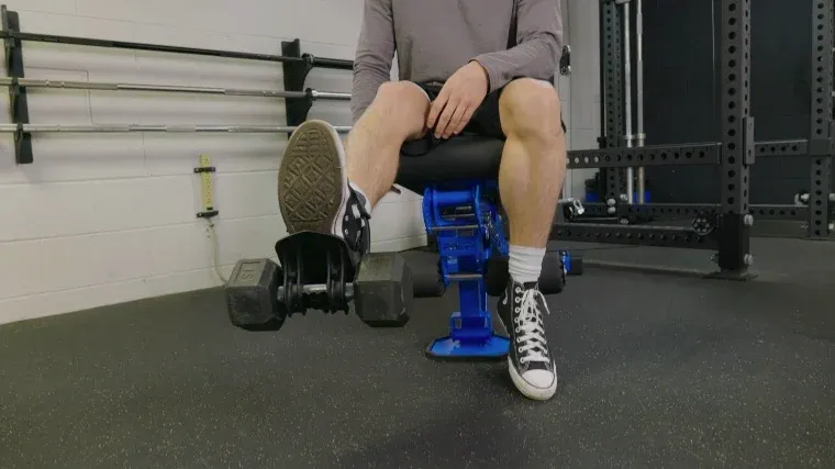 A person doing different exercises with Monkey Feet